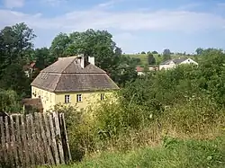 Pohled na vesnici Płóczki Górne