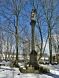 Příbram, sloup se sochou Panny Marie.jpg