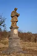 Přívlaky - socha svatého Jana Nepomuckého 2015-03.jpg