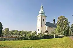 Předhradí - kostel Panny Marie Sedmibolestné