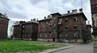 Domy v ulici Přednádraží v roce 2012