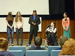 Protagonisté na předpremiéře v Sále Břetislava Bakaly v Brně 18. května 2014