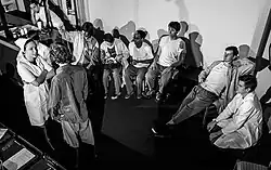 Zkouška divadelního představení Přelet nad kukaččím hnízdem