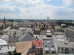 Pohled z věže zámku na západ