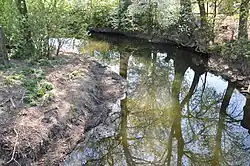 Ležák mezi vesnicemi Přestavlky a Trojovice