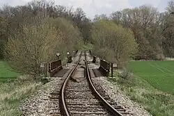 Železniční trať mezi Přibicemi a Velkým Dvorem