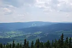 Přílba z Klostermannovy rozhledny na Javorníku