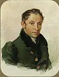 Žukovskij, portrét P. F. Sokolova