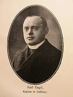 Karel Boromejský Vogl (po 14. 7. 1901 kaplan)