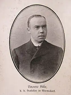 Winzenz Hille, profesor katechetiky ve Varnsdorfu od roku 1907