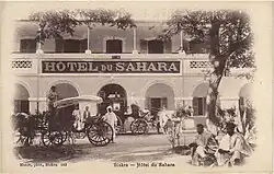 Hotel du Sahara, Biskra, asi 1910, soukromá sbírka