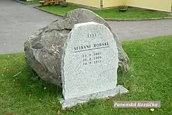 Památník na setkání rodáků