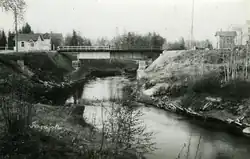 most přes řeku na finsko-sovětské hranici v roce 1920