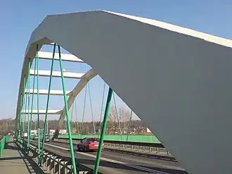 Most nad kanálem Ulga v Ratiboři