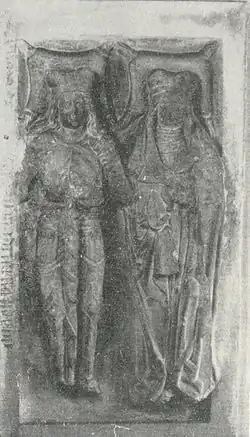 Náhrobek Jana Ratibořského a jeho choti Magdalény