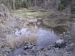 celkový pohled na spodní etáž lomu