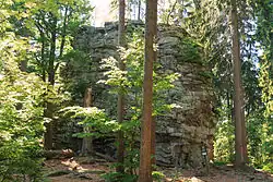 Rulový skalní útvar Lisovská skála