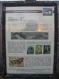 Informační panel pro návštěvníky se základními údaji o lokalitě
