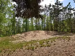 severnější část přesypu