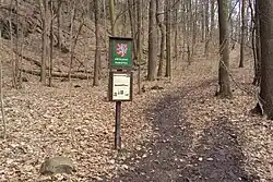 Začátek území památky