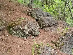 horninové podloží lokality