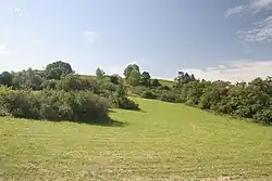 Areál slovanského hradiště na plošině Džbán