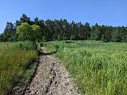 východní okraj chráněného území