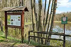 Informační tabule u přírodní rezervace