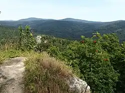 Výhled z vrcholu Rabštejna