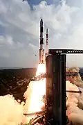 Start rakety PSLV C50.