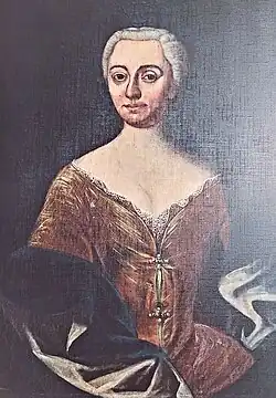 Alžběta Serényiová jako vdova (1742)