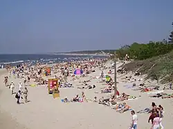 Pláž v Palanze na břehu Baltského moře