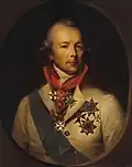 Peter Ludwig von der Pahlen (1745–1826) s řádovým rytířským křížem
