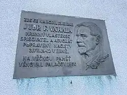Pamětní deska JUDr. Františka Váhaly