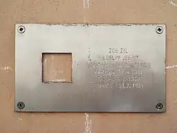 Pamětní deska v rámci projektu Poslední adresa na domě v Opletalově ulici v Praze 1