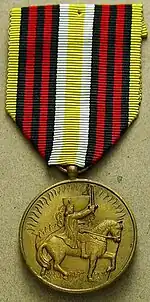 Pamětní medaile 2. střeleckého pluku Jiřího z Poděbrad - avers