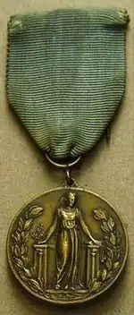 Pamětní medaile mezinárodní federace starých bojovníků Fidac - avers