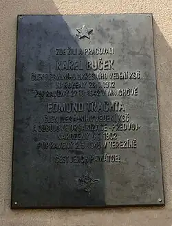 Pamětní deska ve Strakonicích