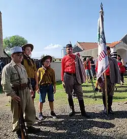 Zástupci skautů a sokolské organizace