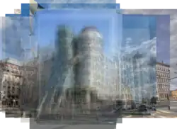 Tančící dům na panografii