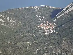 Duba Pelješka z vrchu sv. Ilja (961 m)