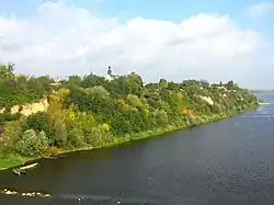 Panorama Wyszogrodu z mostu přes Vislu