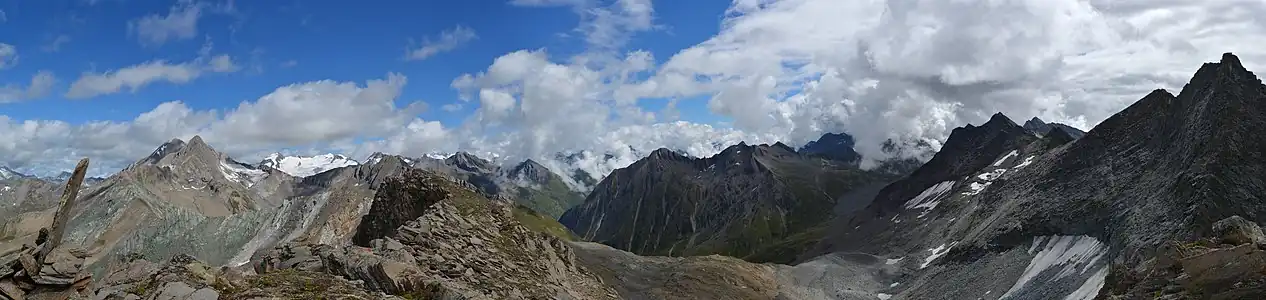 panorama Venedigeru z Rotenmannspitz