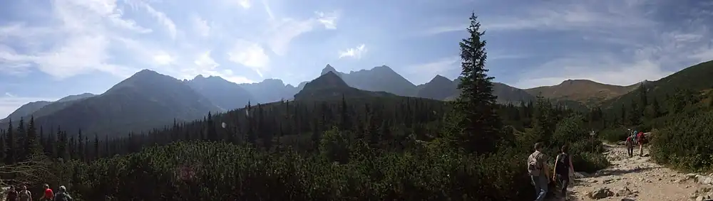 Panorama údolí Dolina Gąsienicowej