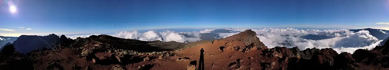 panoramatický výhled z Piton des Neiges, 18.3.2020