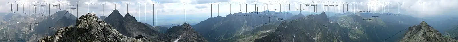 Panoramatický pohled z Rysů