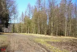 Vzhled místa, kde stál dvůr Papert (rok 2014)