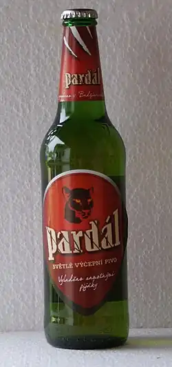 Láhev výčepního piva Pardál