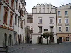 Wernerův dům s ústím Bartolomějské ulice na Pernštýnské náměstí