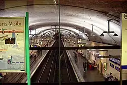 Pohled na nástupiště